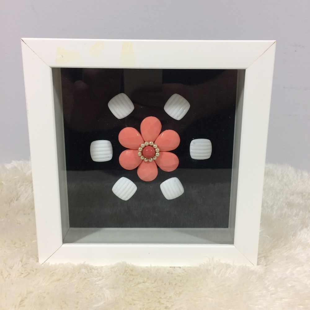 Patti Davis 2014 Framed 7" x 7" Floral Wall Art